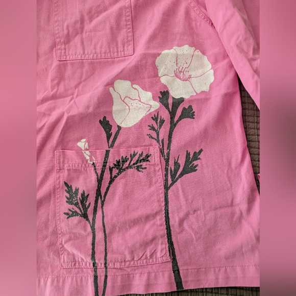 NWOT BIG BUD PRESS PINK POPPY WORK JACKET SIZE 3XL - Picture 4 of 5